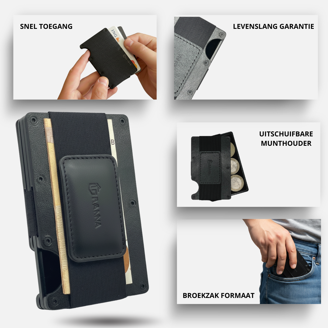 Givanna Wallet - Noir Black Leather